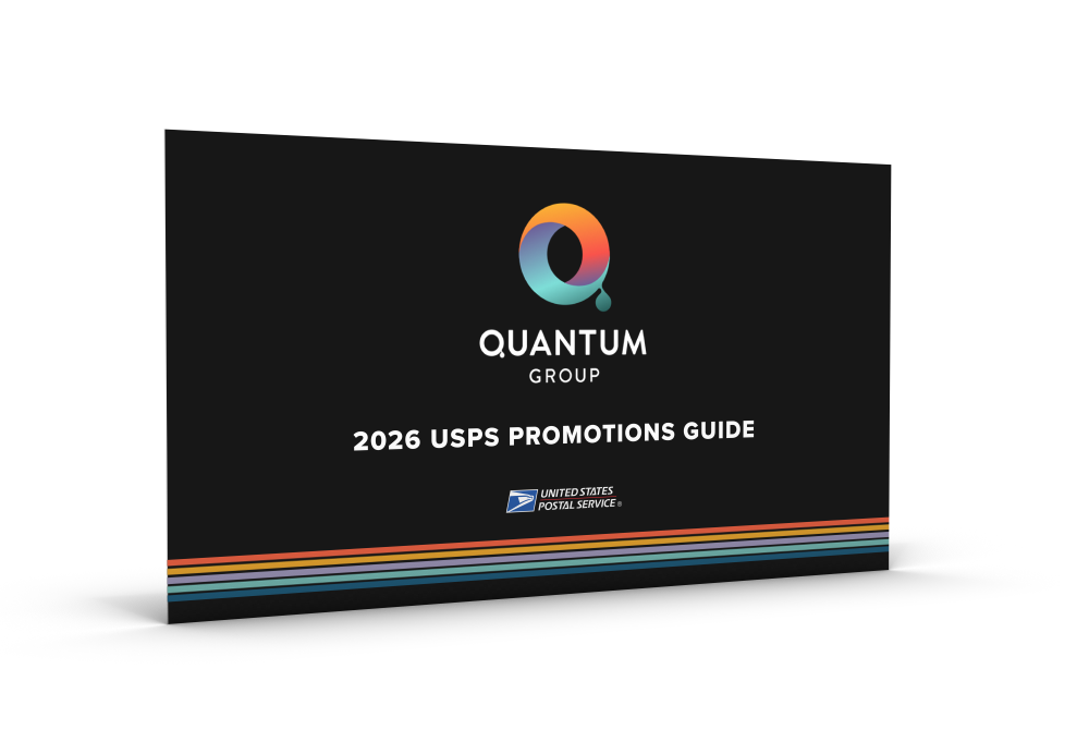 Quantum Group 2026 USPS Promotions Guide cover